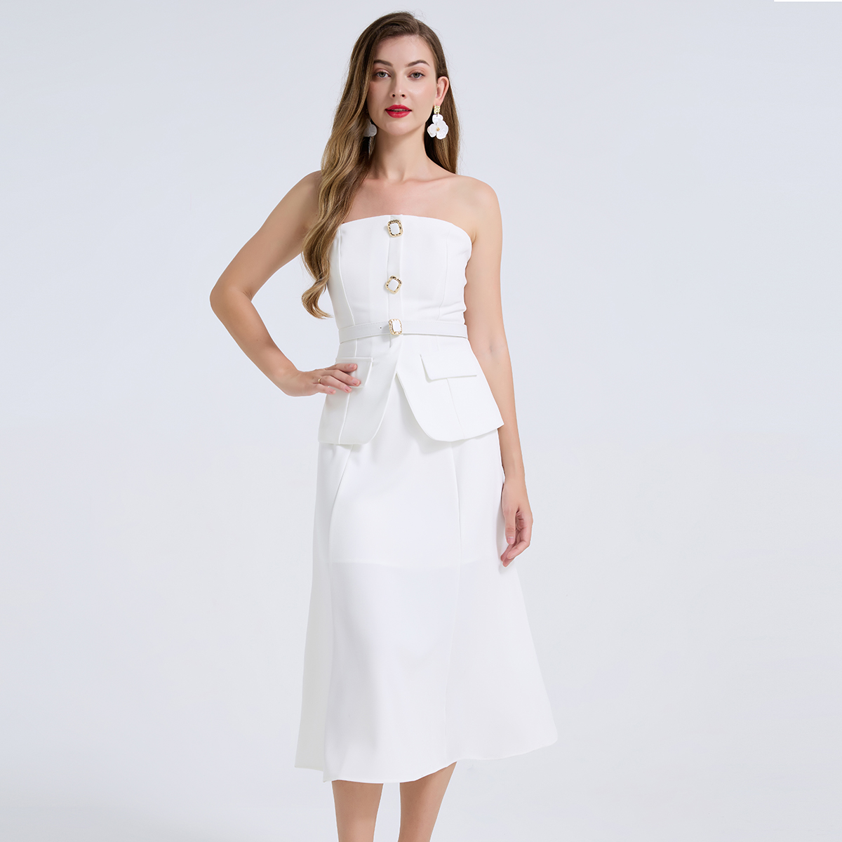 Women Formal Wear For Meeting - Set 2 Potong Pakaian Wanita Elegan