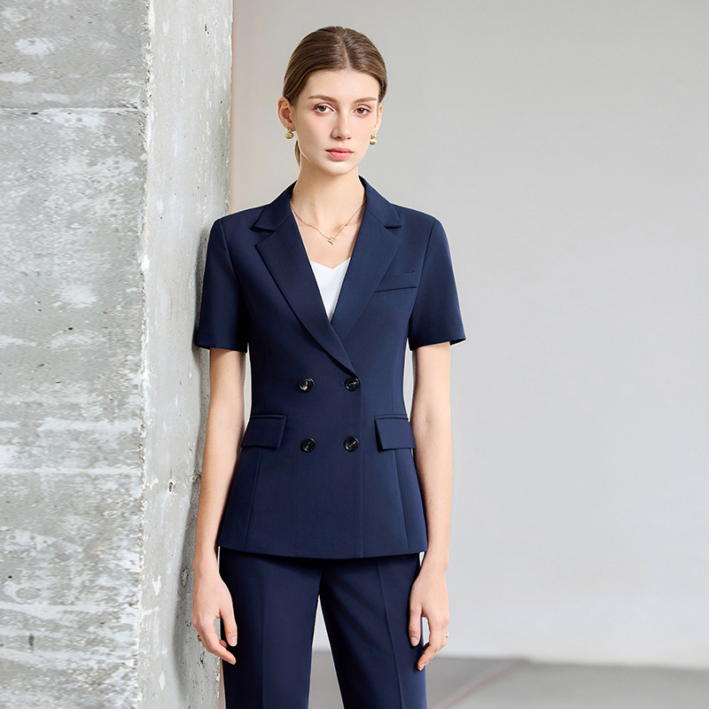 Women Formal Wear Interview - Setelan Wanita Musim Panas Lengan Pendek