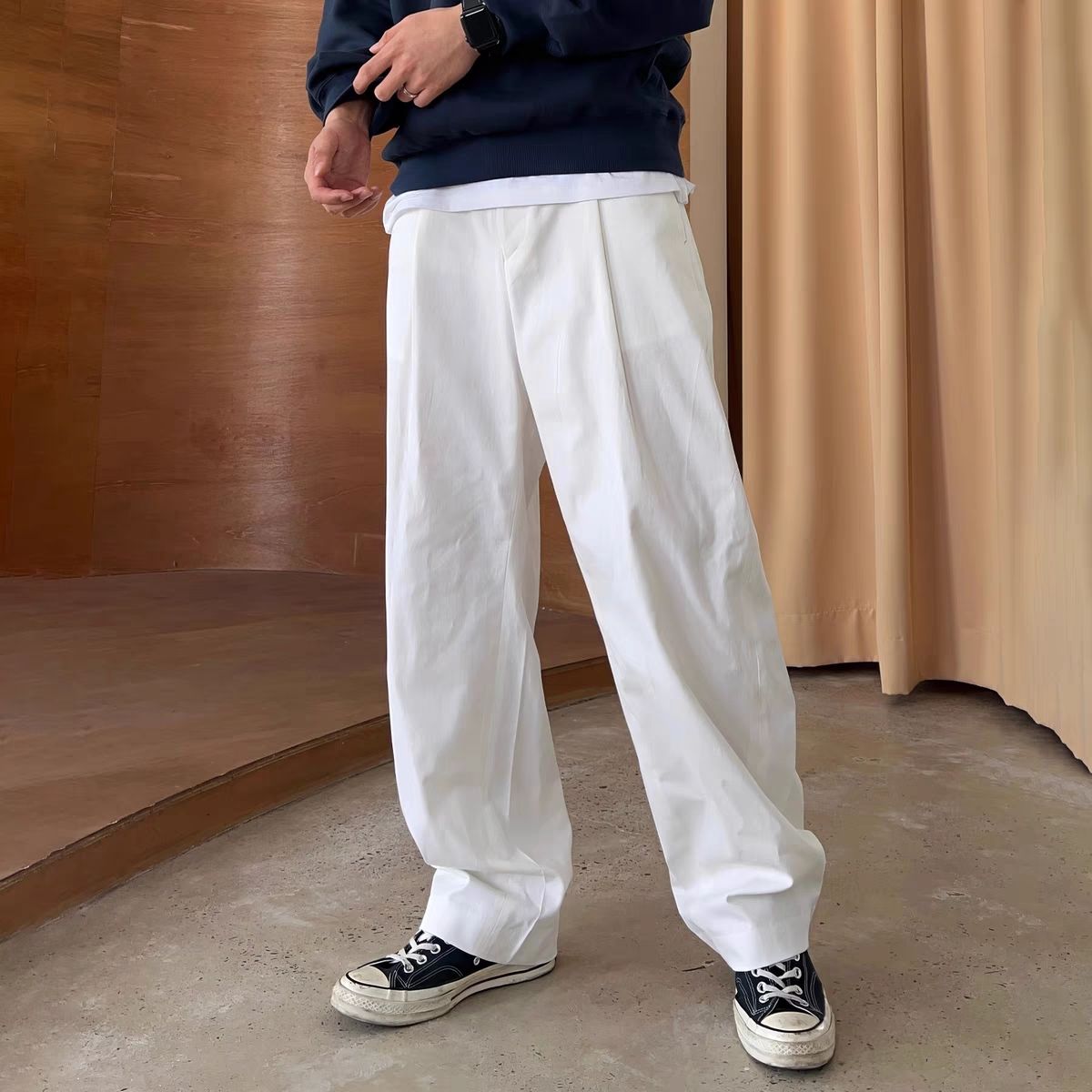 Tailored Trouser Wide - GELITAYIN Celana Panjang Pria Jahitan Lebar