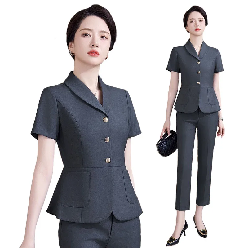 Women Formal Wear Interview - Pop 2024 Musim Panas Formal Gaya