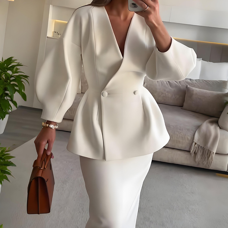 Women Formal Wear For Meeting - Setelan 2 Potong Pakaian Wanita Elegan