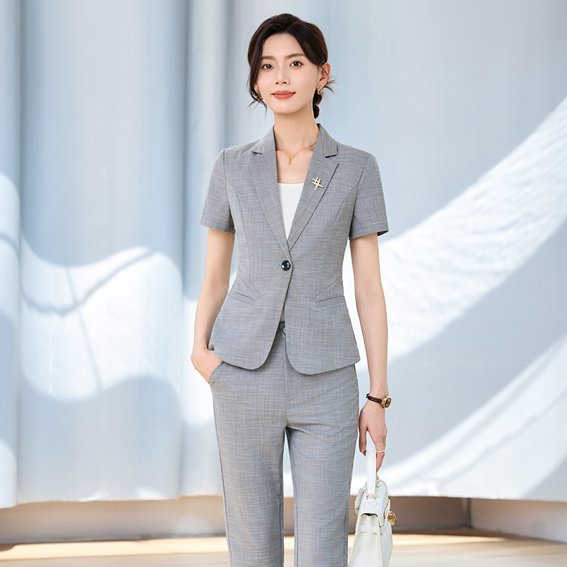 Women Formal Wear Interview - Setelan jas wanita lengan pendek untuk