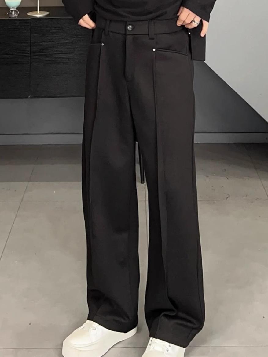 Tailored Trouser Wide - Celana Kasual Gaya Korea Celana Panjang