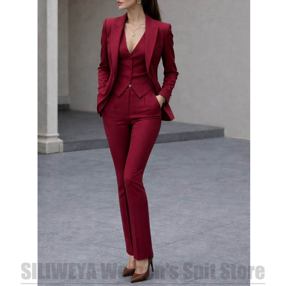 Women'S Office Formal Wear For Ladies - Setelan Jas Wanita 3 Potong Blazer