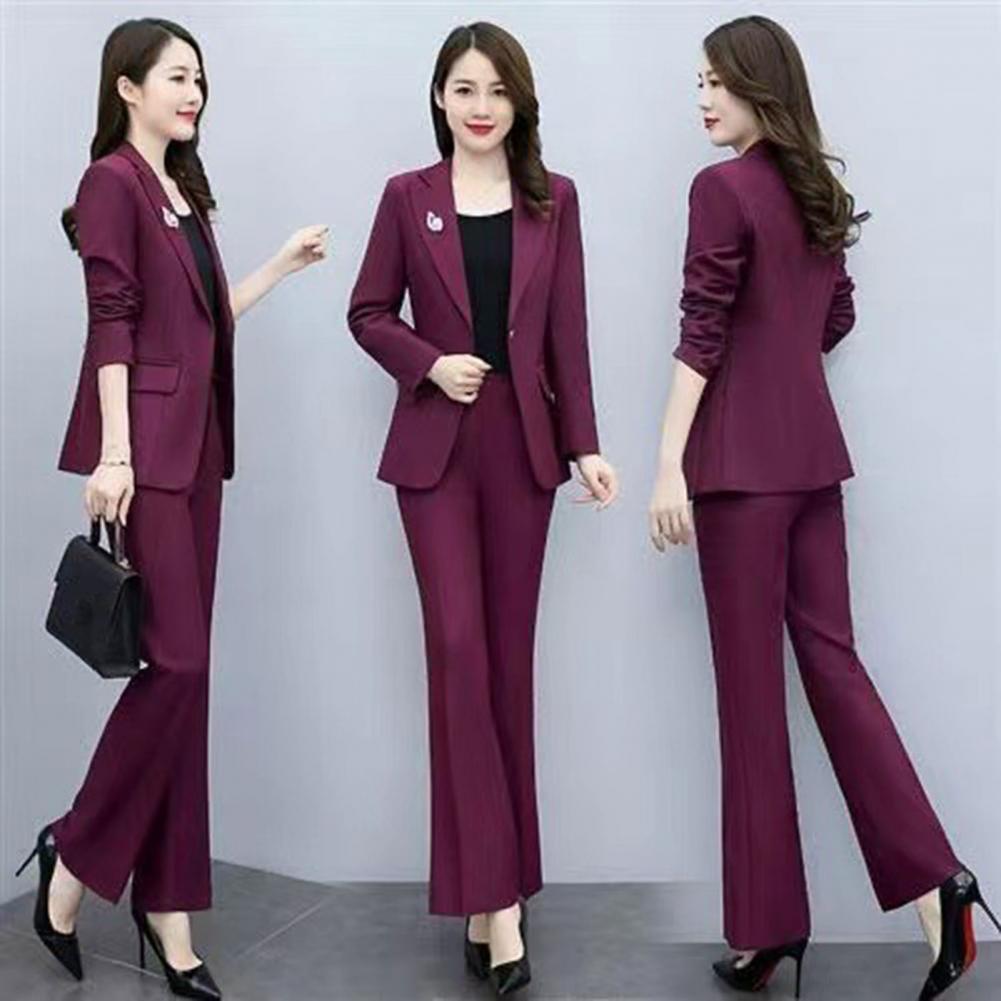 Women'S Office Formal Wear For Ladies - 2 Pcs/Set Setelan Jas Formal Wanita