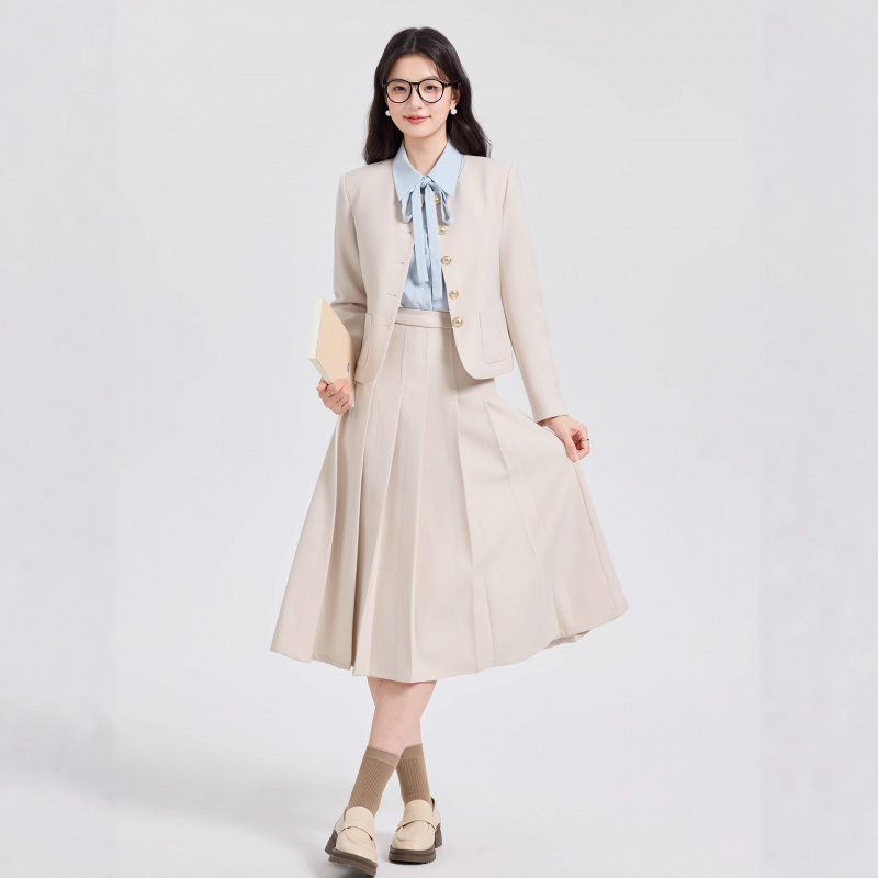 Setelan Jas Pendek Abu-abu unt - Women Formal Wear Interview ulasan dan harga