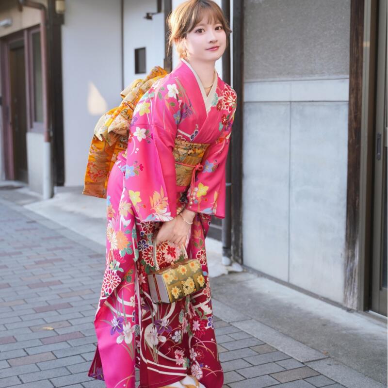 Kimono Tradisional Jepang Berd - Women Formal Wear For Meeting ulasan dan harga