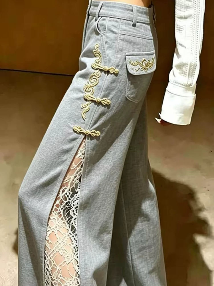 Celana Panjang Wanita Abu-abu  - Tailored Trouser Wide ulasan dan harga