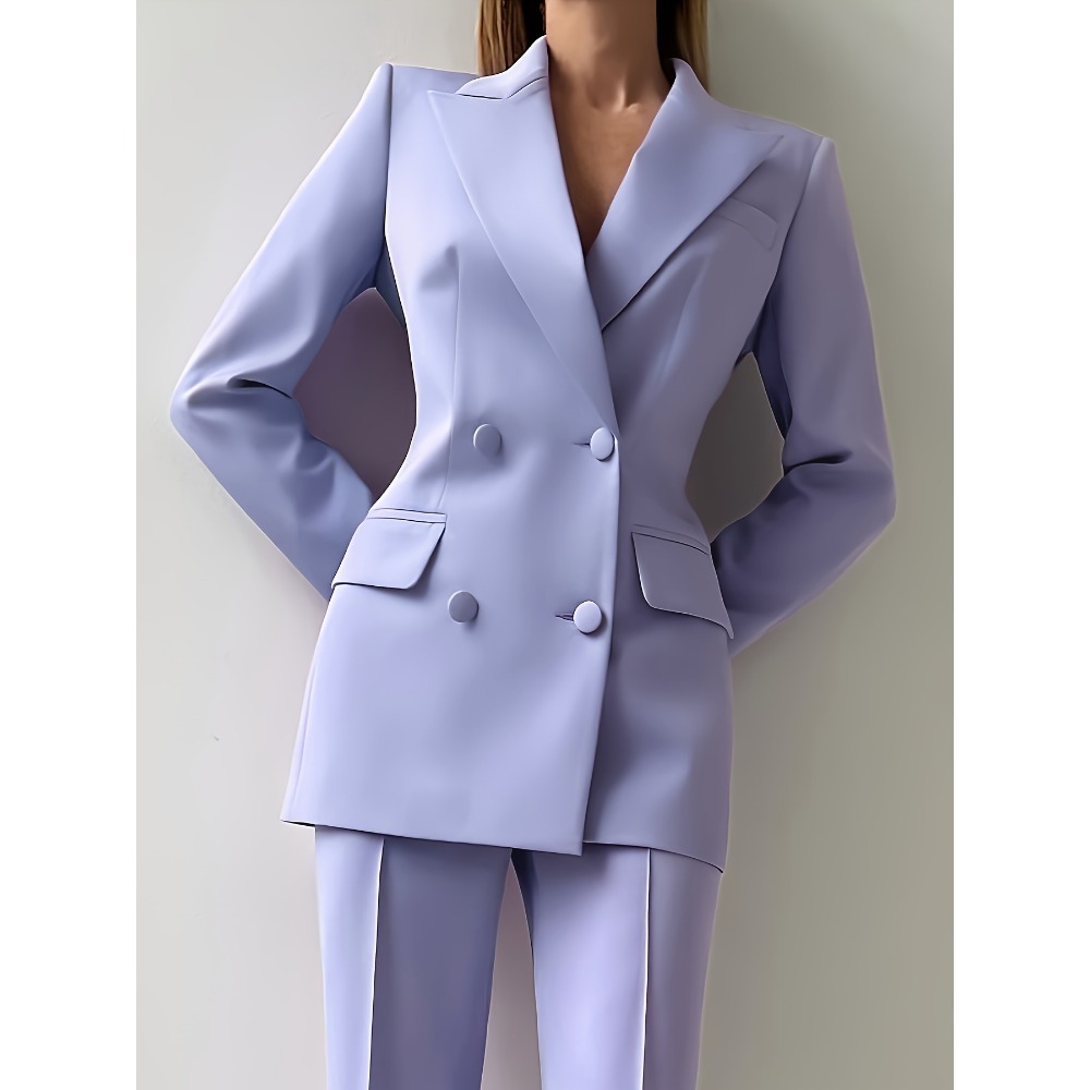 Setelan jas wanita elegan deng - Tailored Trouser Wide ulasan dan harga