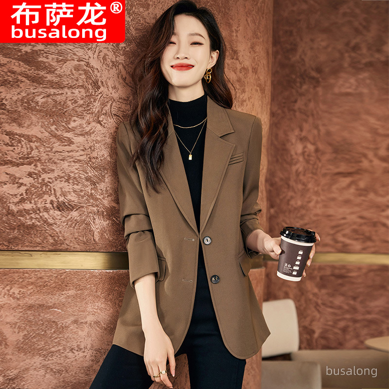 Jaket Blazer Musim Gugur Musim - Women Formal Wear Interview ulasan dan harga