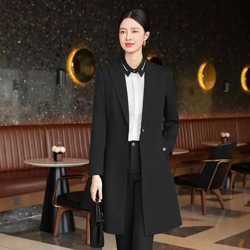 Jaket Panjang Gaya Formal Eleg - Women Formal Wear Interview ulasan dan harga